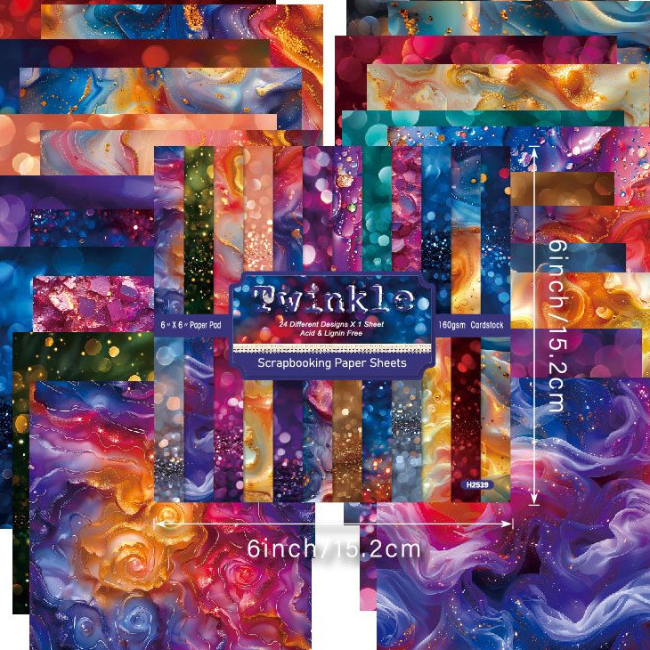 Bubble series material paper 24 pcs image 1