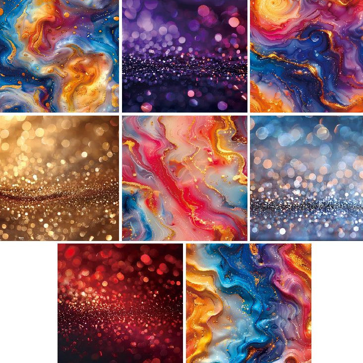 Bubble series material paper 24 pcs image 2