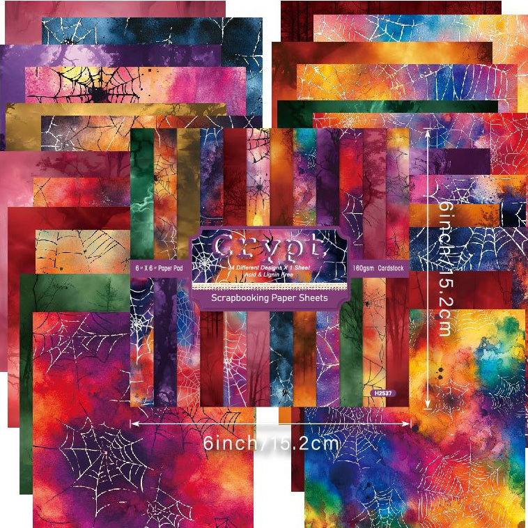 Spider series material paper 24pcs image 1