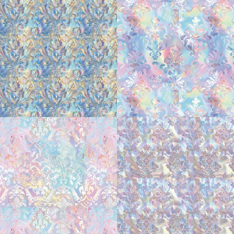 Pastel embosed background paper 24 Pcs image 1