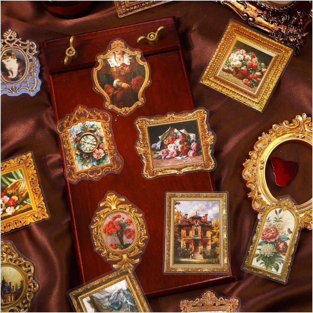 Baroque Memories Series PET Stickers 4 Designs 20 Pcs image 0