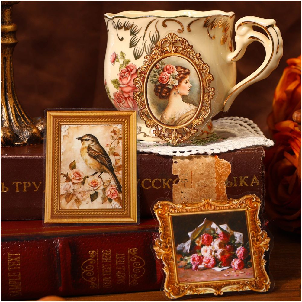 Baroque Memories Series PET Stickers 4 Designs 20 Pcs image 2