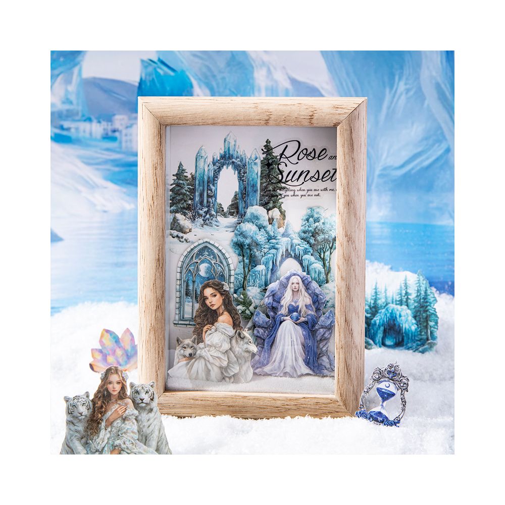 Magical Winter Diary Series PET Stickers 4 Styles 25 Pcs image 3