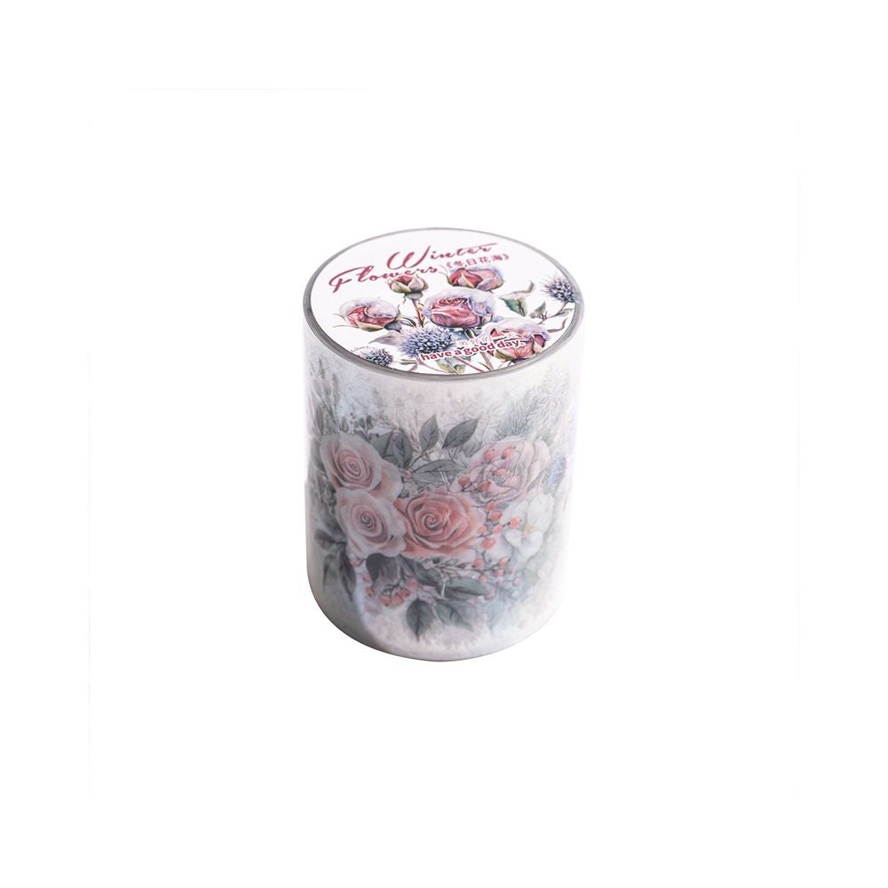 Winter Flower Sea Series PET Tape 6 Styles 5cm 2m image 4