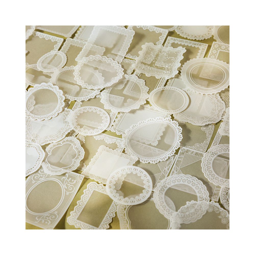 Lace Series Under the Clouds Paper Stickers 20 Pcs 4 Styles image 2