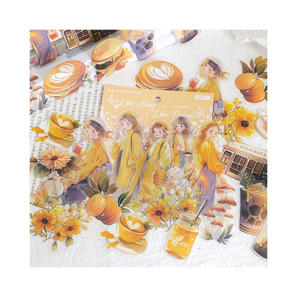 A dream series character PET Stickers 40 Pcs 6 Styles image 1