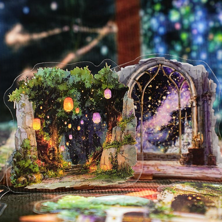 Magic Treasure Series Witch Theme PET stickers 15 Pcs 6 Styles image 2