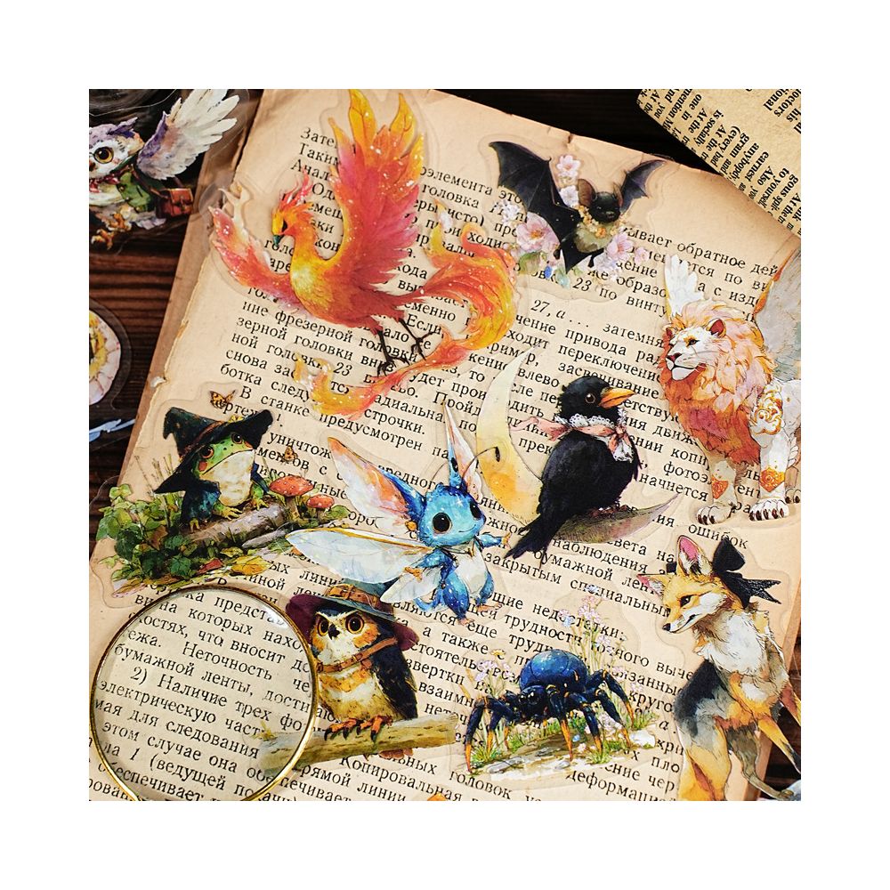Magic Treasure Series Witch Theme PET stickers 15 Pcs 6 Styles image 3