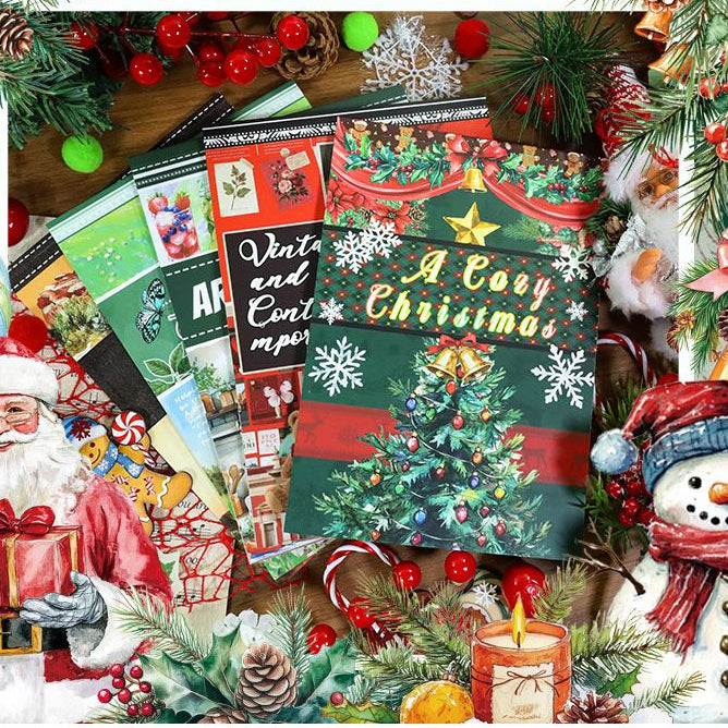 European retro style journal characters sticker book 7 Styles image 0