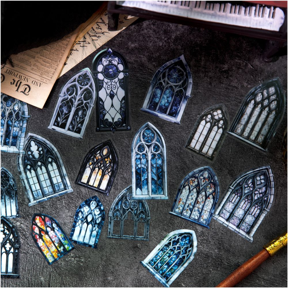 Forgotten Castle Serie PET Stickers 20 sheets 6 designs image 3