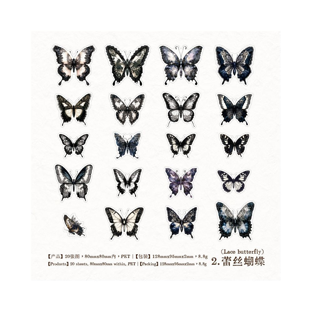 Forgotten Castle Serie PET Stickers 20 sheets 6 designs