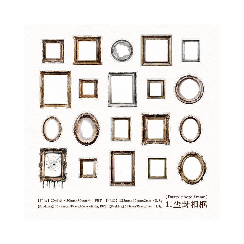 Forgotten Castle Serie PET Stickers 20 sheets 6 designs image 10