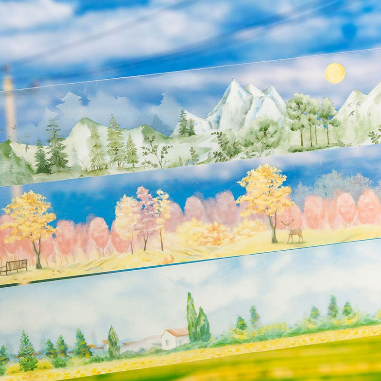 Fairy Tale Series Landscape PET Tape 4cm 2m 6 Styles image 0