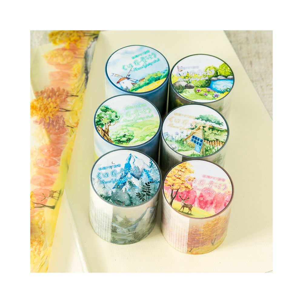 Fairy Tale Series Landscape PET Tape 4cm 2m 6 Styles image 3