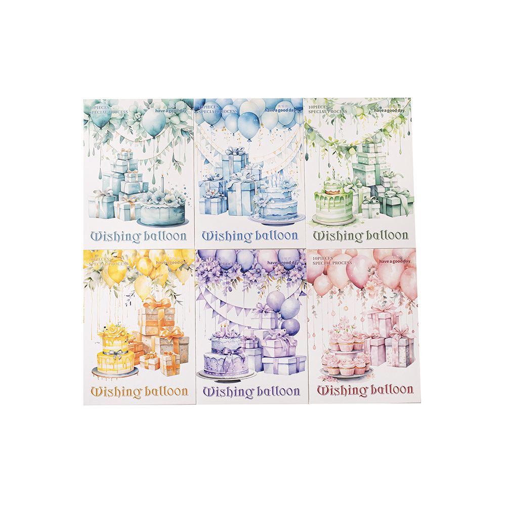 Wishing Balloon Series PET Stickers 10 Pcs 6 Styles image 4