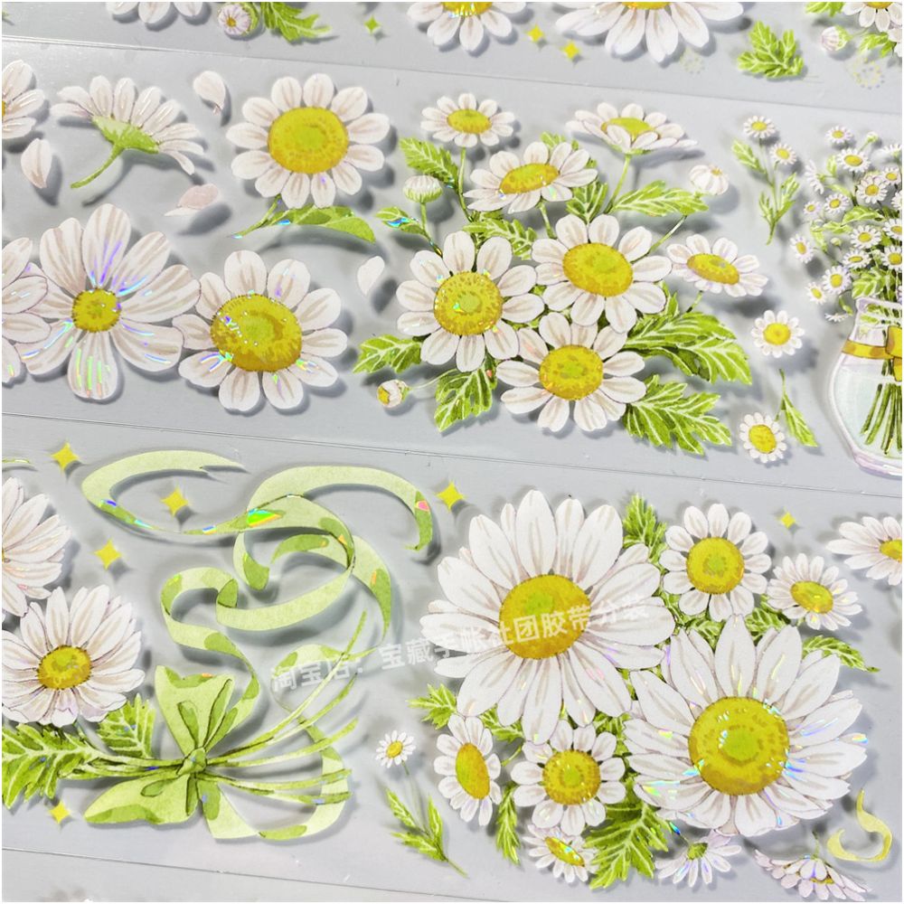 Daisy story casual antique style PET tape 6cm x 1m image 4