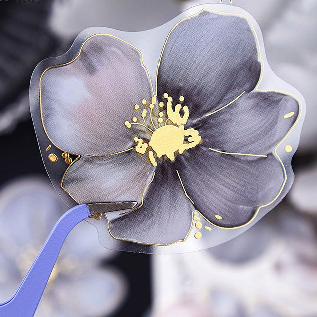 Floral Poetry fFlower Series PET Stickers 6 Types 20 Pcs image 4