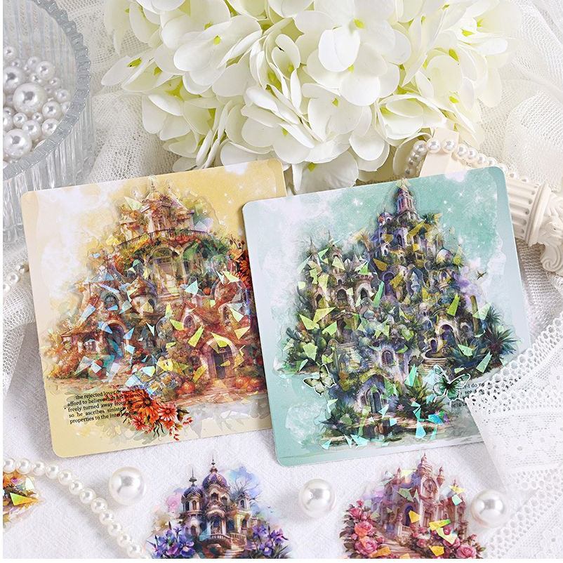 Charm House Series Retro style PET Stickers 6 Designs 30 Pcs image 3