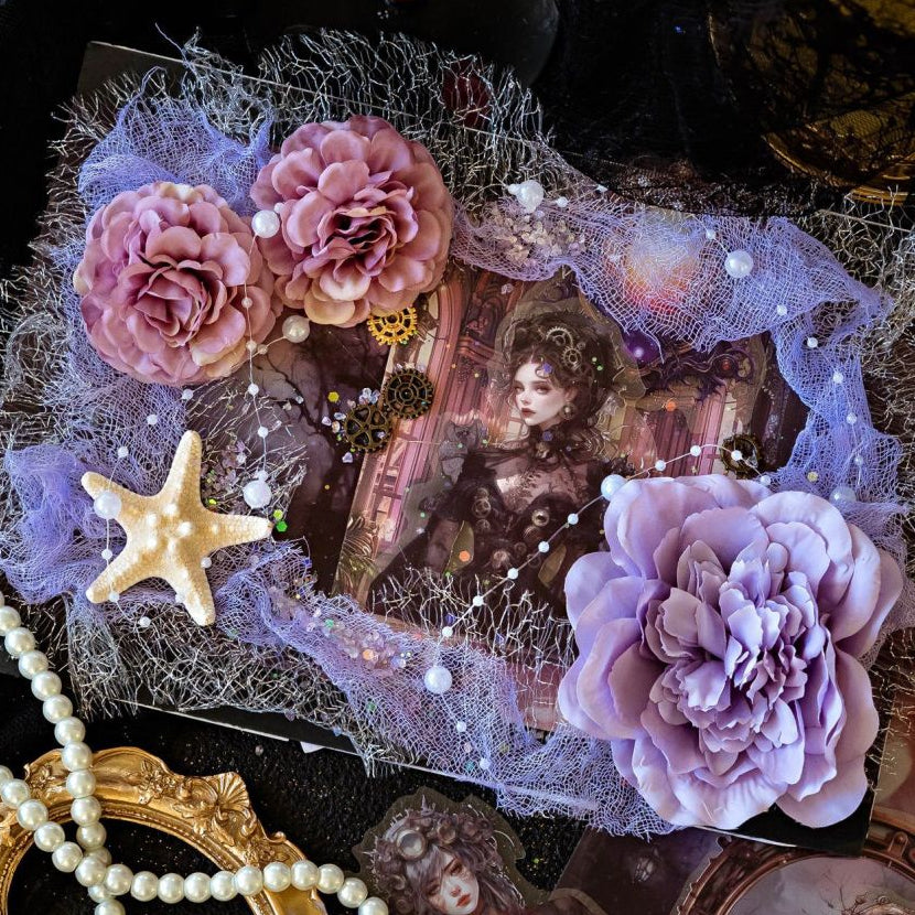 Dark Fantasy Night Series PET Stickers 6 Designs 30 Pcs image 2