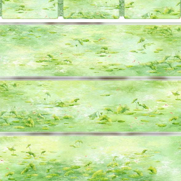 Green Graslland Leaves Nature PET Tape 7 Style