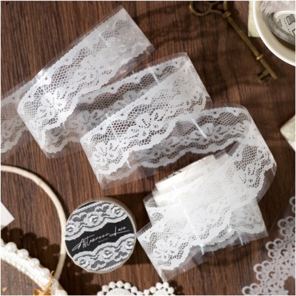 Afternoon Lace Series PET Tape 6 Styles 3cm x 2m image 1