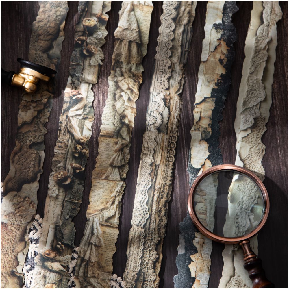 Floral Dream Series Vintage Lace Washi Tape 4cm x 2m image 1