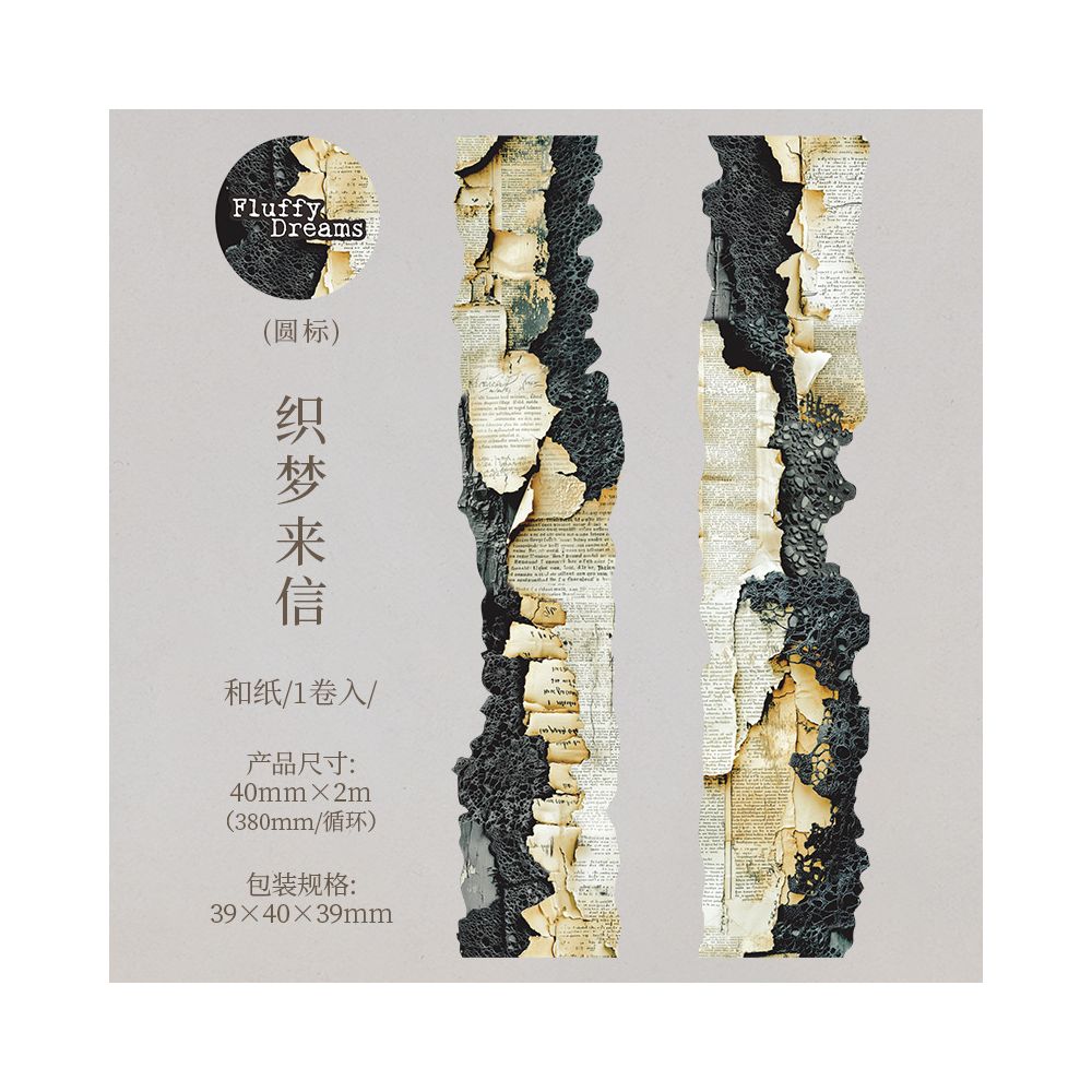 Floral Dream Series Vintage Lace Washi Tape 4cm x 2m