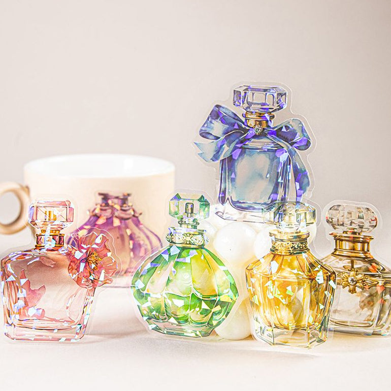 Vase Flower Season Series Large Size PET Stickers 10 Sheets 6 Styles image 0