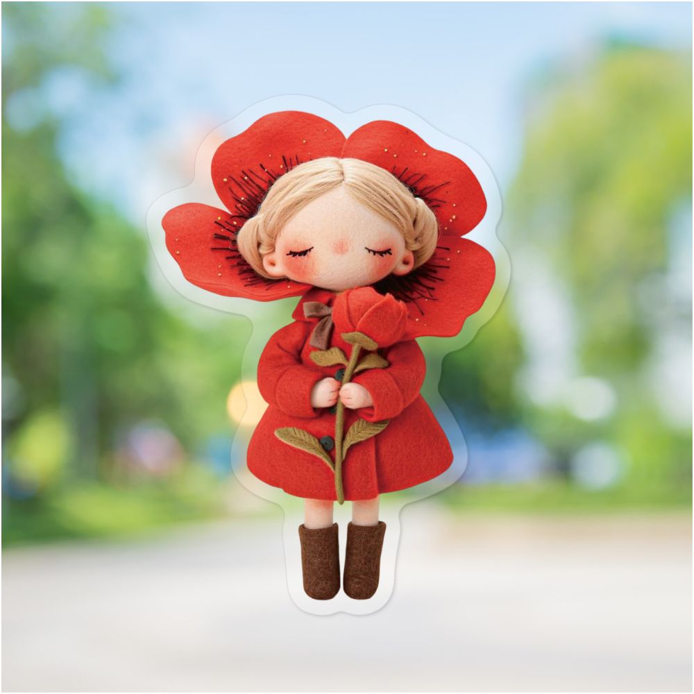 Sugar Velvet Series Doll PET Stickers 20 sheets 6 Styles image 1