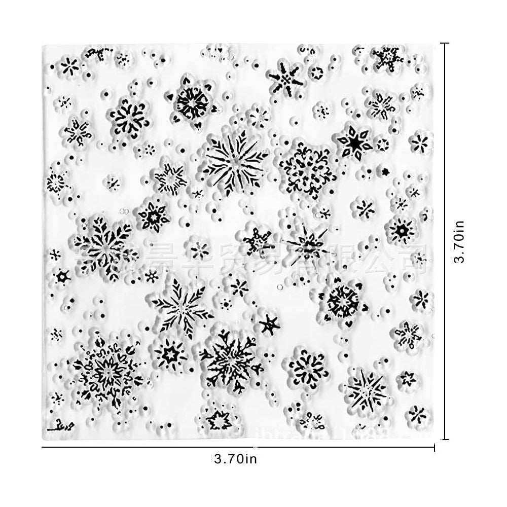 Snowflace Silicone Stamp 15cm x 15cm image 1