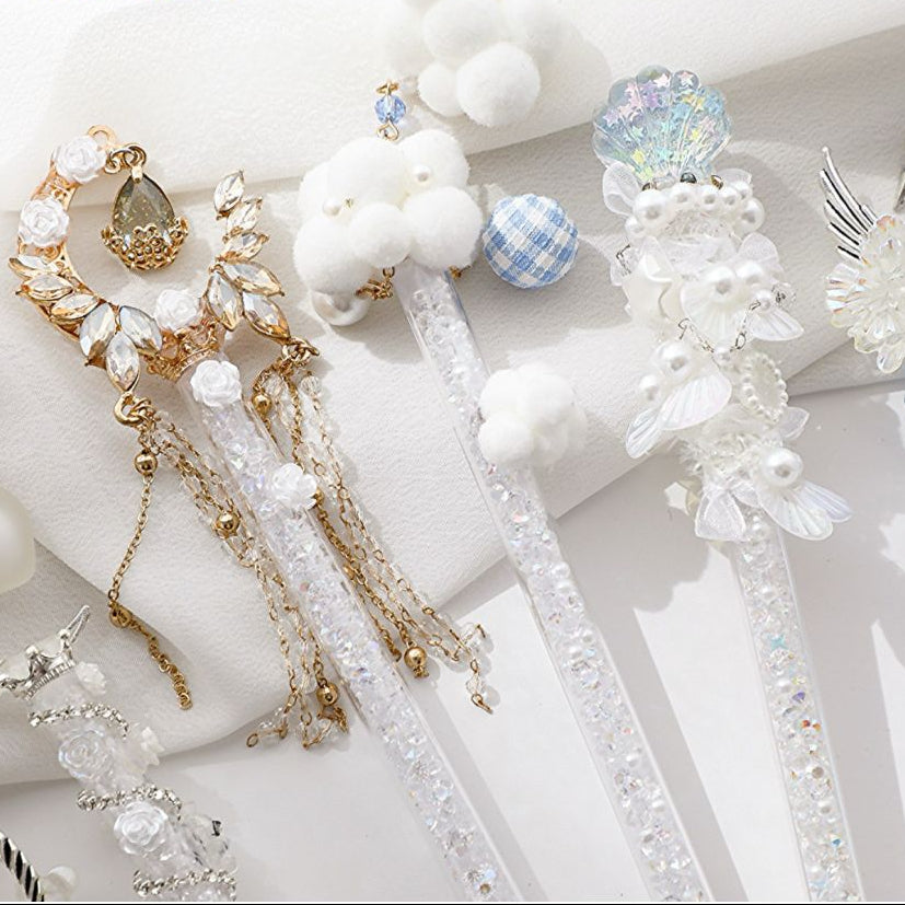 Butterfly broken diamond quicksand pen knife 18 Styles image 1