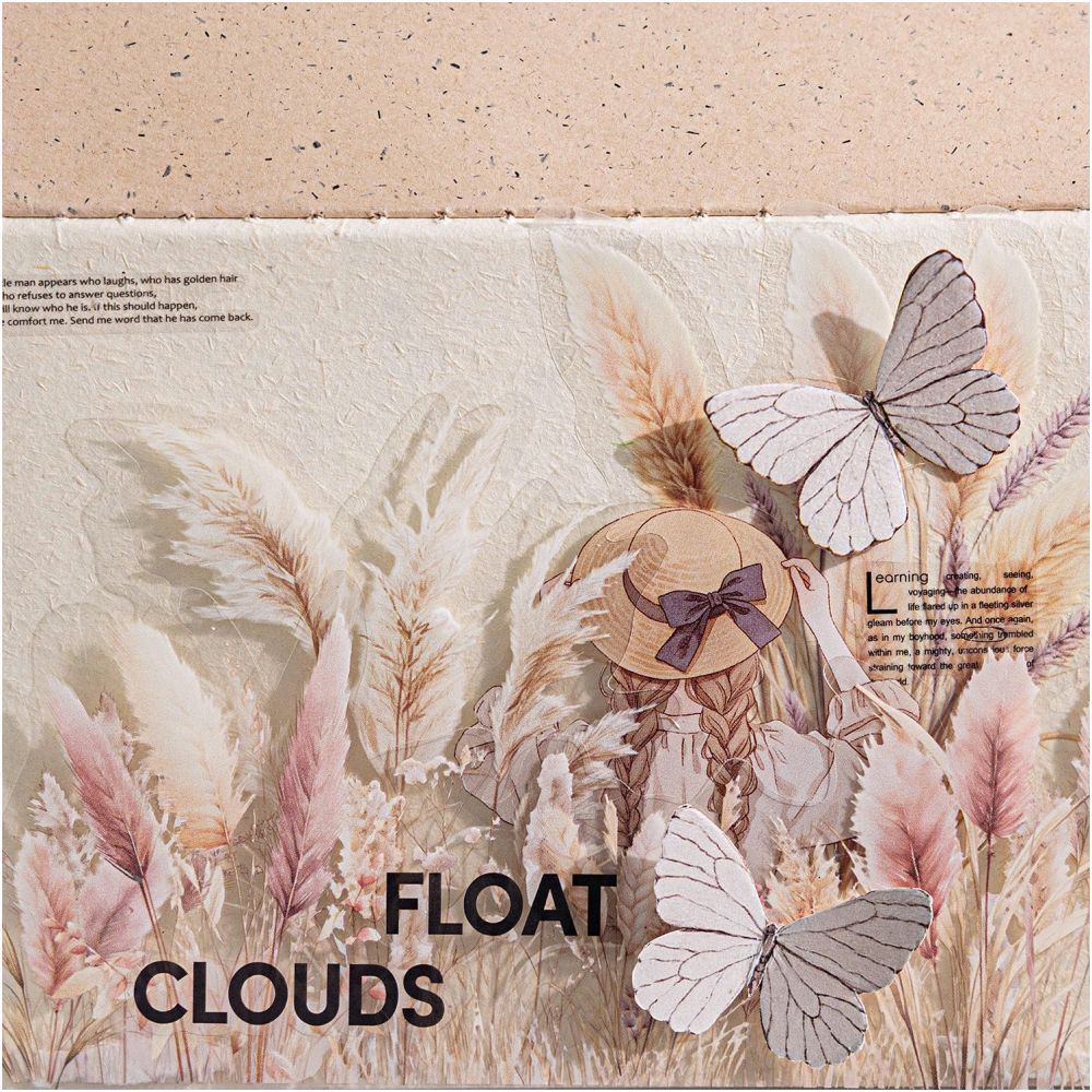 Reed Whispers Series PET Stickers 10 Sheets 4 Styles image 0