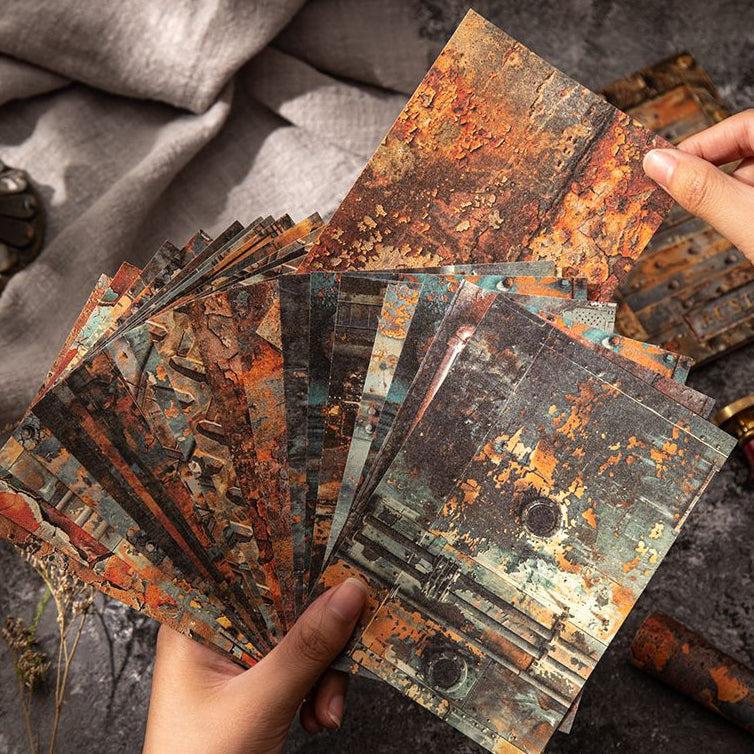 Rusty Mystery Series Textured Paper 6 Styles 30 Sheets image 1