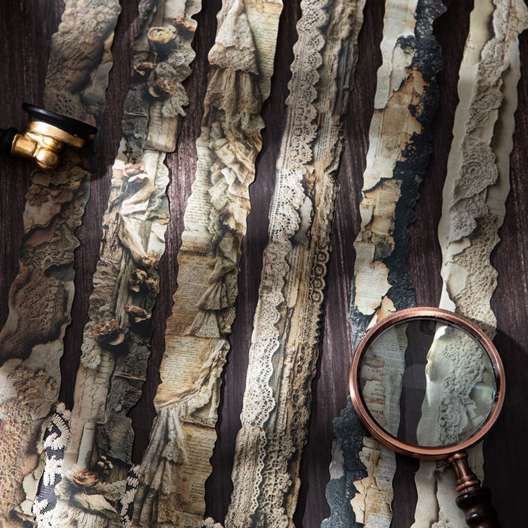 Vintage Lace Themed Washi Tape 6 Styles 4cm x 2m image 0