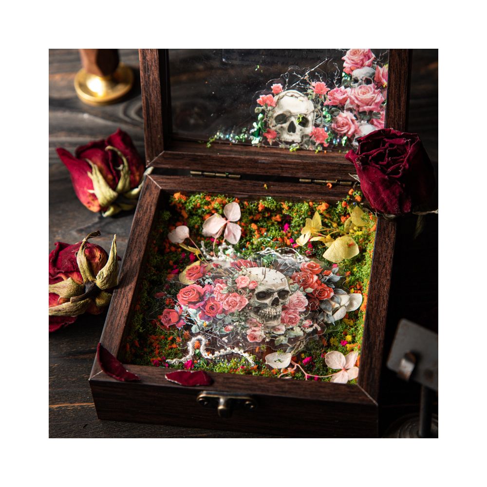 Rose s Longing Series Dark Gothic PET Stickers 6 Designs 30 Pcs image 3