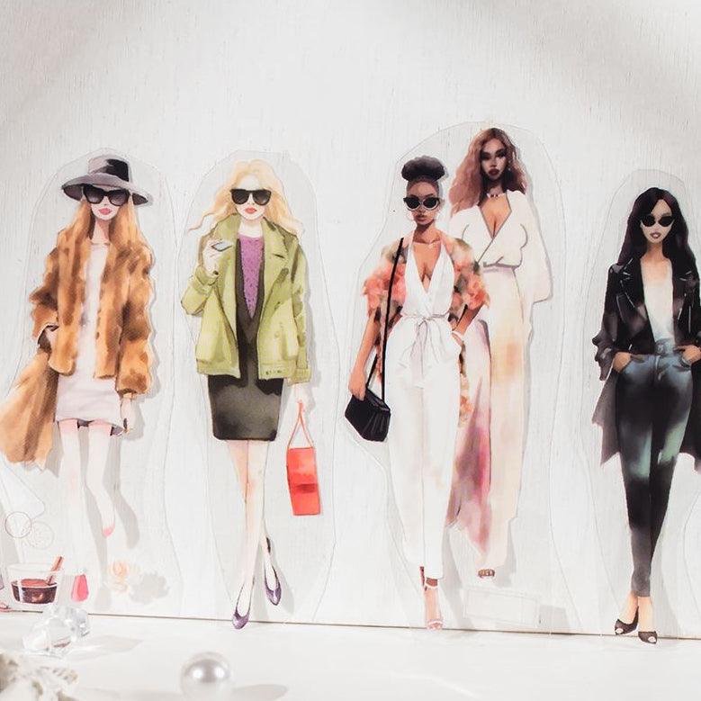 Fashion Magazine Series Character PET Tape 5 5cm x 2m image 2