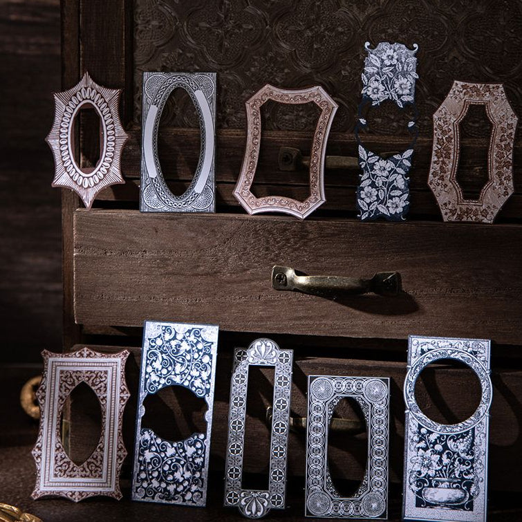 Nostalgic Narrative Series Vintage Hard Card and PET Stickers 6 Styles 20 Pcs image 1