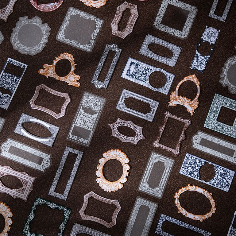 Nostalgic Narrative Series Vintage Hard Card and PET Stickers 6 Styles 20 Pcs image 3