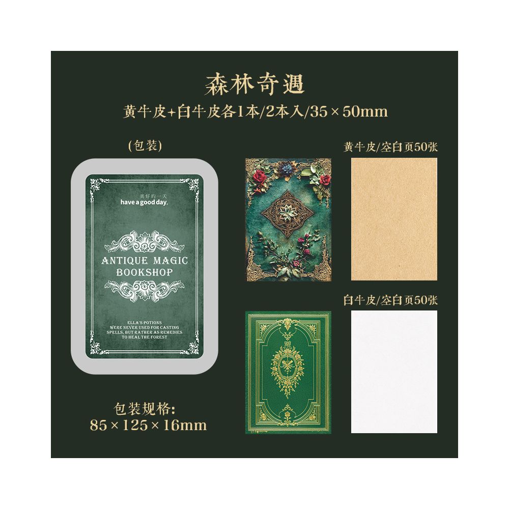 Antique Magic Bookstore Mini Book 4 Styles