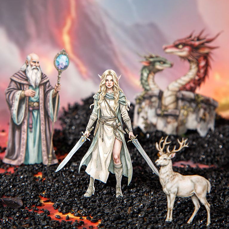 Guardian s Pact Series Character Paper Stickers 6 Styles 15 Pcs image 0