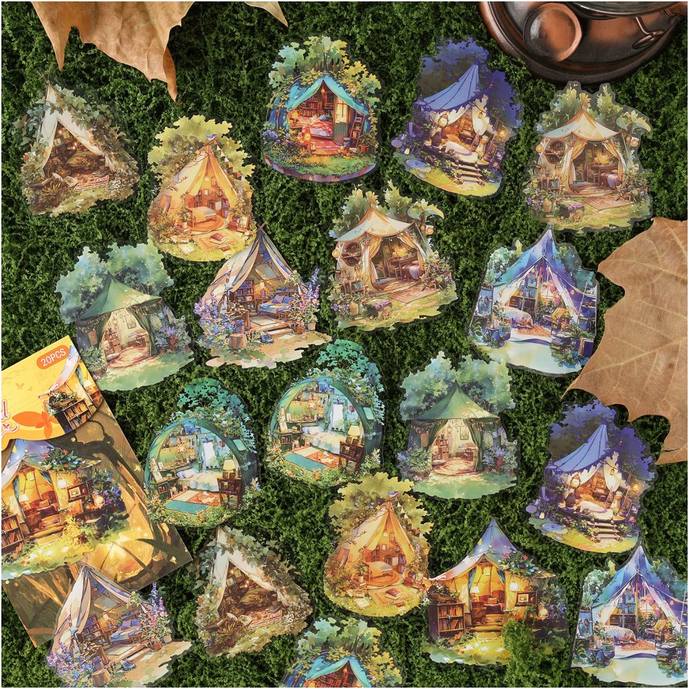 Magical Journey Series PET Stickers 6 Styles 20 Sheets image 1