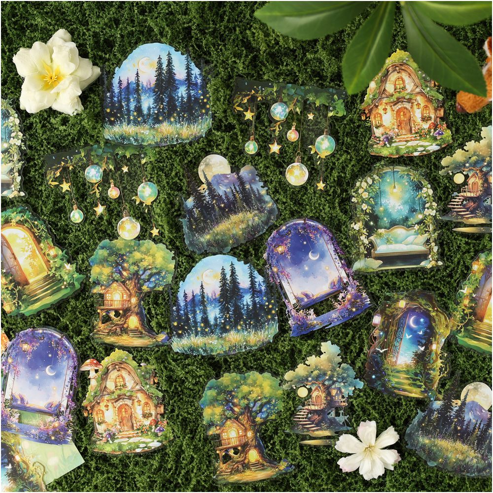 Magical Journey Series PET Stickers 6 Styles 20 Sheets image 3