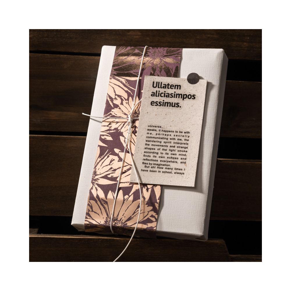 Gold Foil Natural Retro Texture Paper 6 Designs 16 Sheets image 0