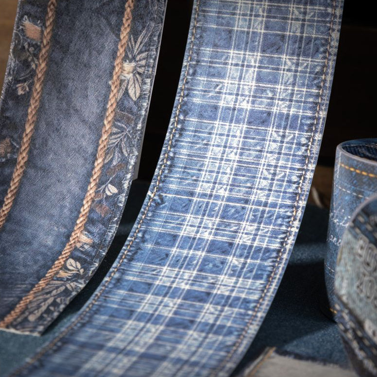 Denim Craft Series Washi Tape 6 Designs 4cm x 2m image 1