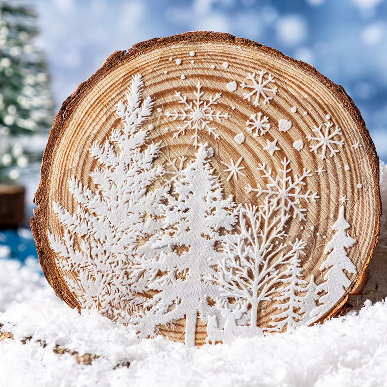 Snowy Wonderland Series 3D Foam PET Stickers 6 Designs 20 Pcs image 1