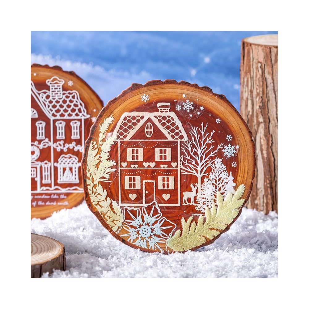 Snowy Wonderland Series 3D Foam PET Stickers 6 Designs 20 Pcs image 3