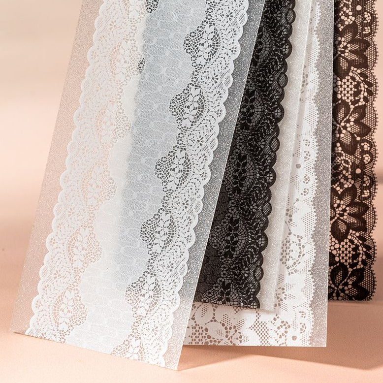 Lace Theme PET Sticker Book 6 Designs 16 Sheets image 2