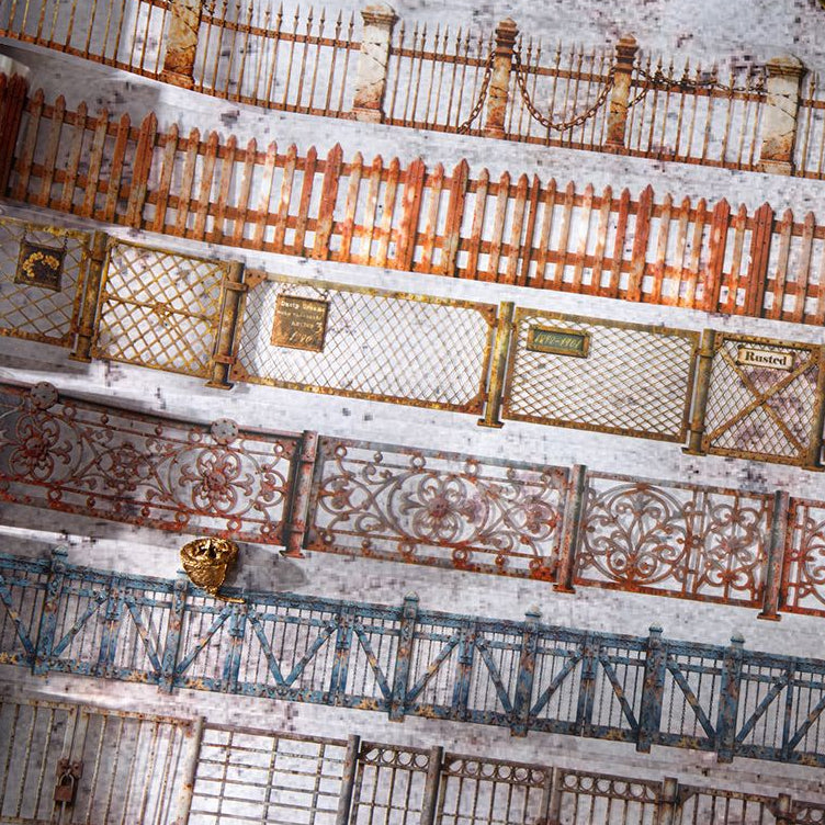 Vintage fence PET tape 5cm x 2m 6 Styles image 2