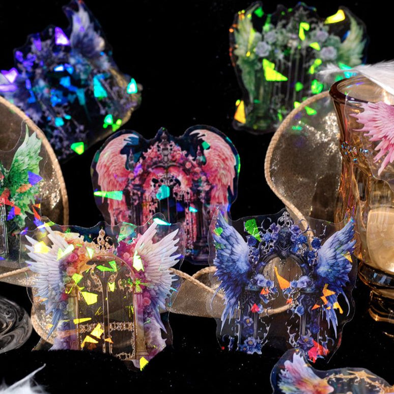 Angel Wings Series PET Stickers 20 Sheets 6 Styles image 2