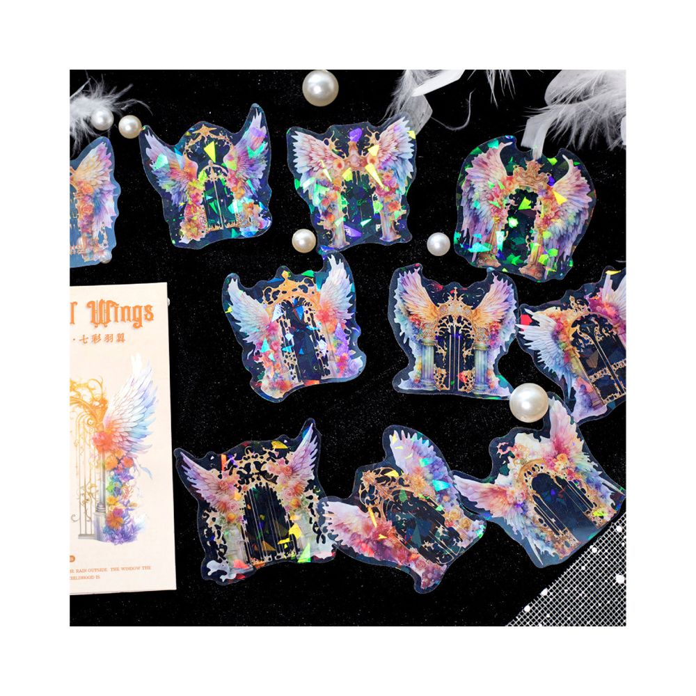Angel Wings Series PET Stickers 20 Sheets 6 Styles image 3
